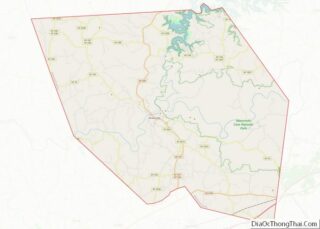 Map of Edmonson County, Kentucky