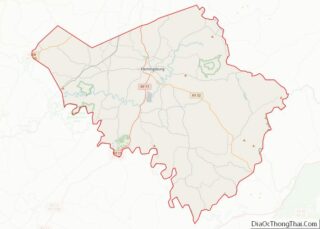 Map of Fleming County, Kentucky