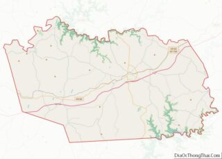 Map of Grayson County, Kentucky