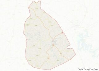 Map of Green County, Kentucky