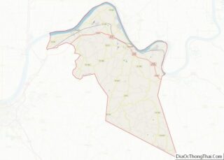 Map of Hancock County, Kentucky