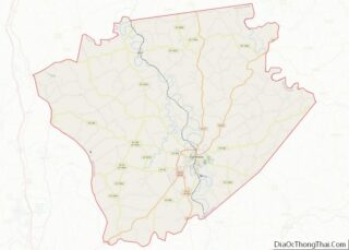 Map of Harrison County, Kentucky