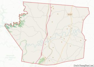 Map of Hart County, Kentucky