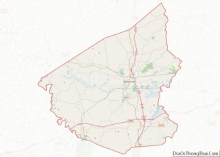 Map of Hopkins County, Kentucky