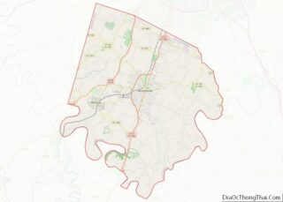 Map of Jessamine County, Kentucky