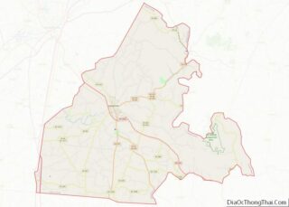 Map of Larue County, Kentucky