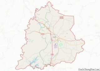 Map of Laurel County, Kentucky