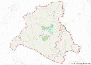 Map of Lawrence County, Kentucky