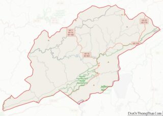 Map of Letcher County, Kentucky