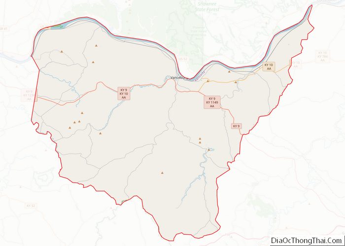 Map of Lewis County