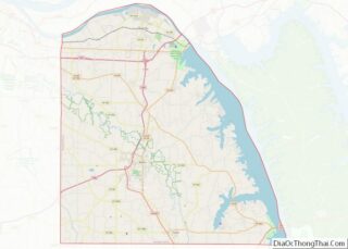 Map of Marshall County, Kentucky