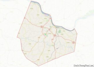 Map of Mason County, Kentucky