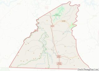 Map of McCreary County, Kentucky