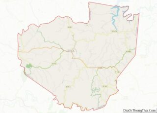 Map of Menifee County, Kentucky