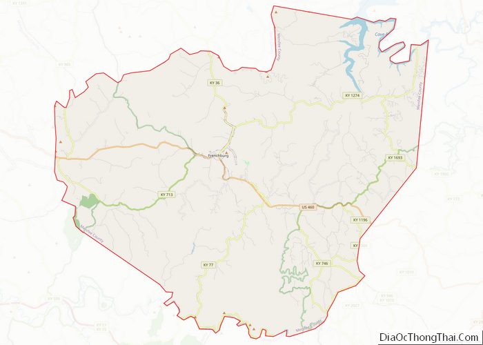 Map of Menifee County