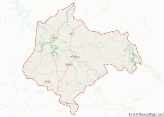 Map of Morgan County, Kentucky