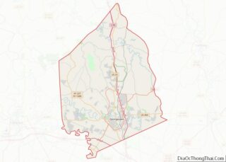 Map of Scott County, Kentucky