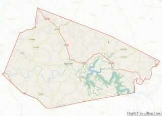 Map of Spencer County, Kentucky