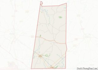 Map of Todd County, Kentucky