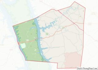 Map of Trigg County, Kentucky