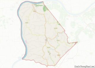 Map of Trimble County, Kentucky