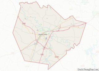 Map of Warren County, Kentucky