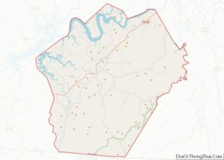 Map of Wayne County, Kentucky