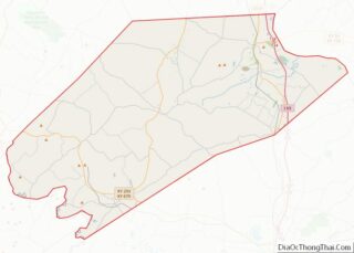 Map of Webster County, Kentucky