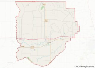 Map of Acadia Parish, Louisiana