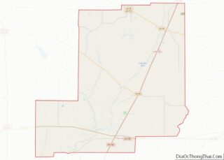 Map of Allen Parish, Louisiana