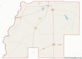 Map of Beauregard Parish, Louisiana