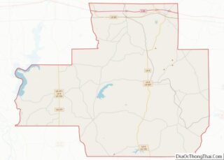 Map of Bienville Parish, Louisiana