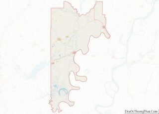 Map of Catahoula Parish, Louisiana