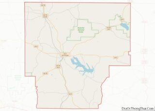 Map of Claiborne Parish, Louisiana