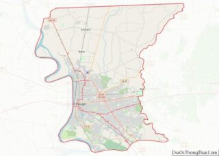 Map of East Baton Rouge Parish, Louisiana