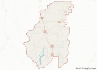 Map of Franklin Parish, Louisiana