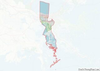 Map of Jefferson Parish, Louisiana