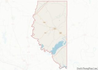 Map of LaSalle Parish, Louisiana