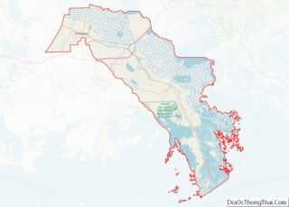 Map of Lafourche Parish, Louisiana