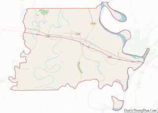 Map of Madison Parish, Louisiana