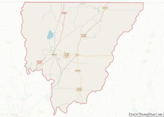 Map of Morehouse Parish, Louisiana