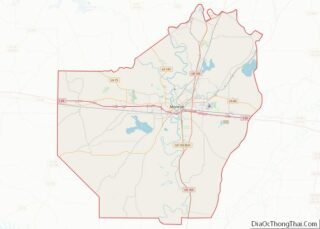 Map of Ouachita Parish, Louisiana