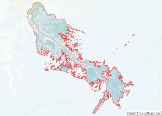 Map of Plaquemines Parish, Louisiana