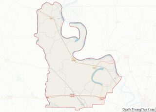 Map of Pointe Coupee Parish, Louisiana