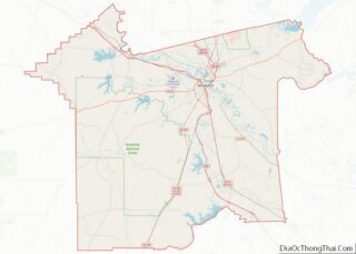 Map of Rapides Parish, Louisiana