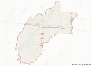 Map of Richland Parish, Louisiana