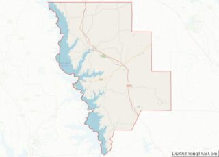 Map of Sabine Parish, Louisiana