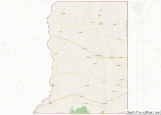 Map of St. Helena Parish, Louisiana