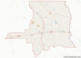 Map of St. Landry Parish, Louisiana