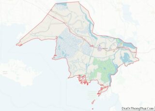 Map of St. Mary Parish, Louisiana